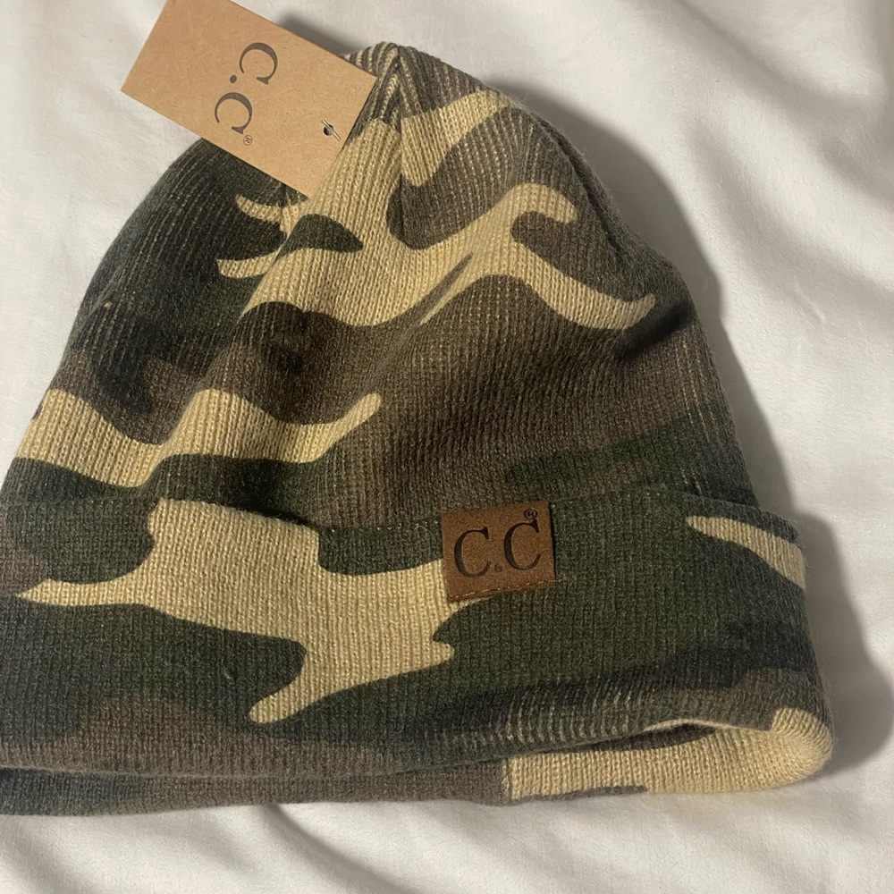 C.C CAMO BEANIE